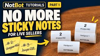 Organize Your Live Sales with Automatic Labels | NotBot Tutorial #1