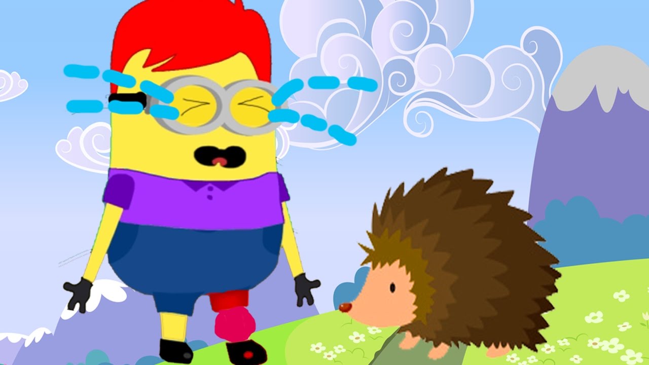 Minions Banana Steps on Hedgehog Crying Funny Full Episode! Finger