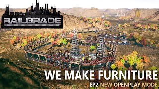 Railgrade - #2 We make furniture to expand the city. NEW fantastic Openplay game mode