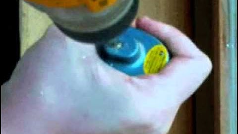 drilling a trigger lock