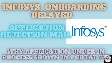 Infosys rejection mail |Infosys Onboarding update news |Infosys application under process rejection