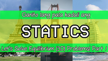 Equilibrium On A Point (3D) Part 1 Statics Explained in Tagalog/Filipino