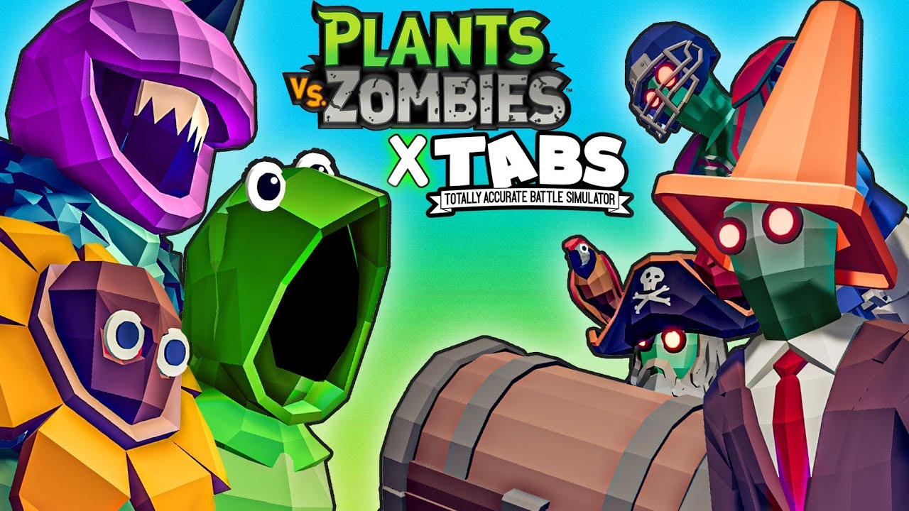LUCU ABIS!! PLANT VS ZOMBIE TAPI VERSI TABS | Totallty Accurate Battle