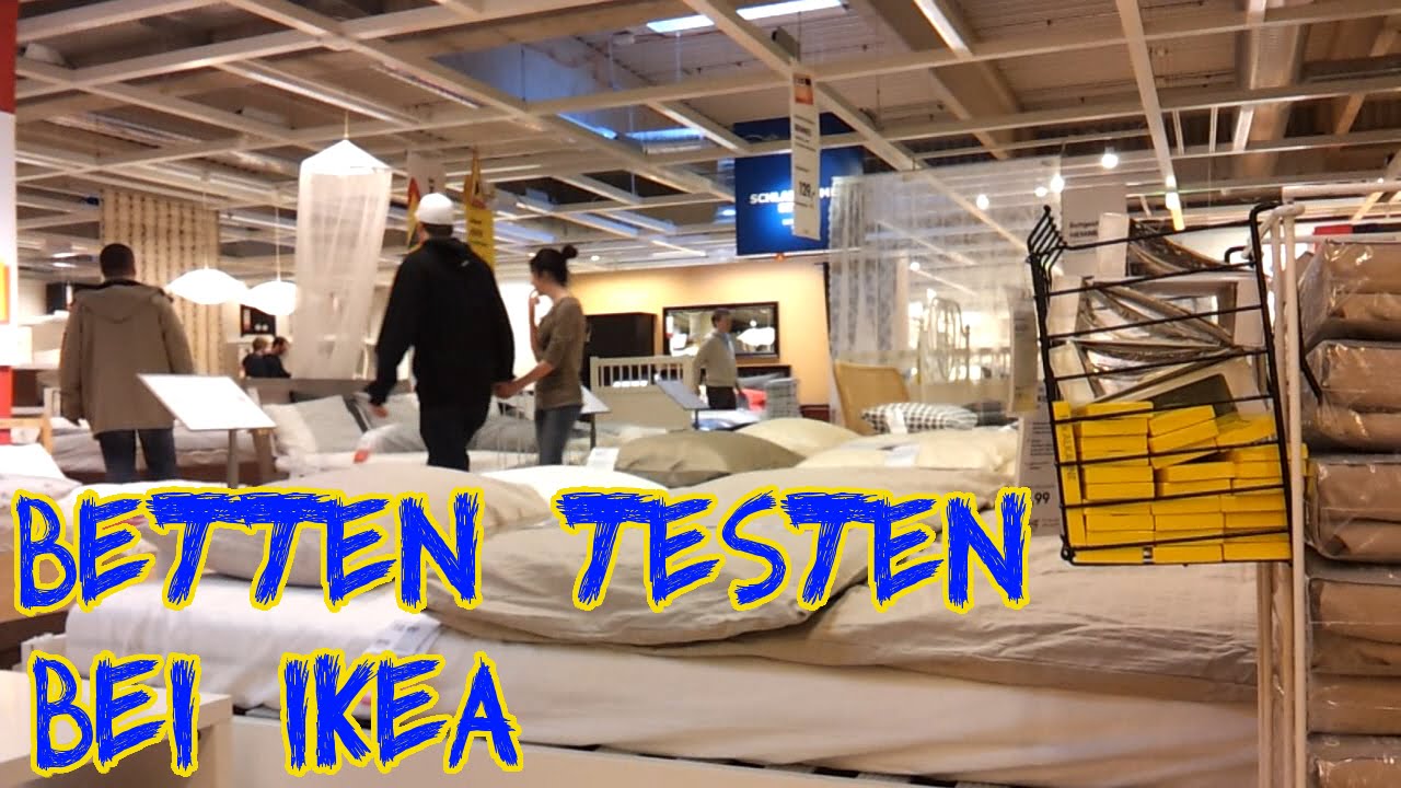 Betten testen bei ikea youtube
