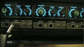 Overview of H|H Electronic MA150 mixer amplifier.