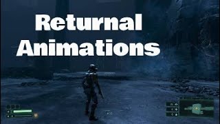 Returnal Animations Walk, Run, Pivot, Sprint, Jump, Dash, Attack, Strafe, and Shoot Animations