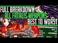 All 14 Fatalis Weapons = Game Changing - Full Breakdown + Showcase - Monster Hunter World Iceborne!