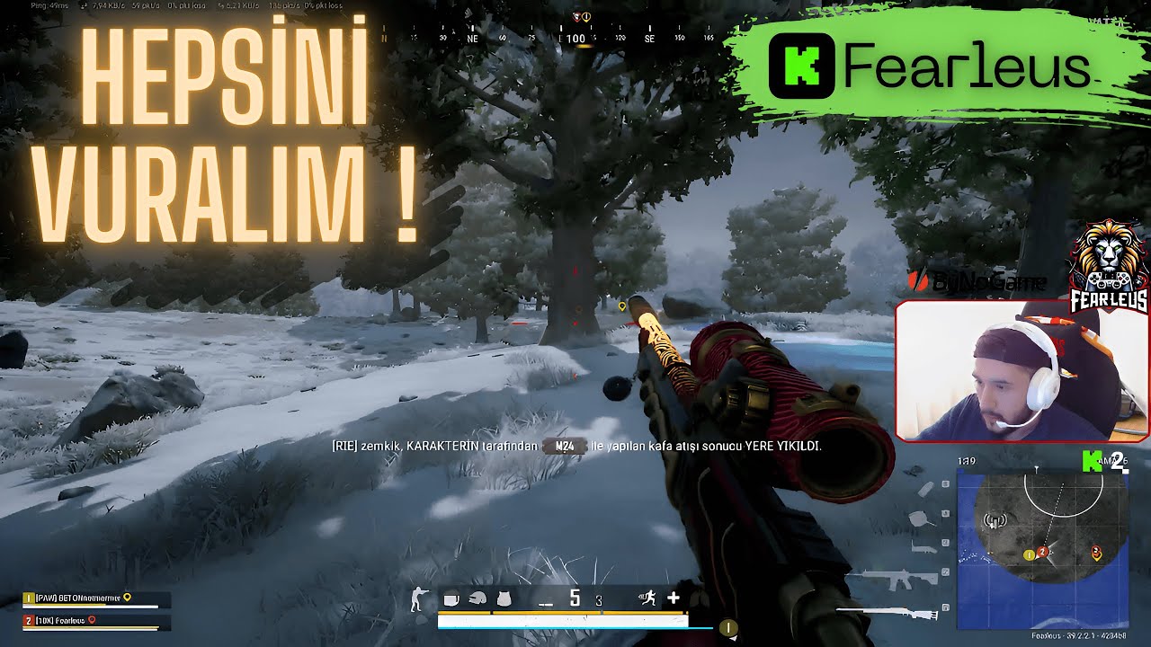 TAKIMIN YENİ ÜYESİ BETON'LA DUO !!! (Kameralı) - #pubg #duo #gaming #2k