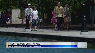 Firefighters staying cool in warm weather