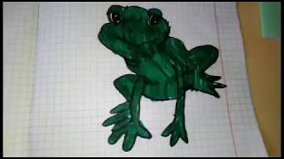 Как нарисовать лягушку.