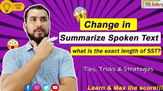 Pte Summarize Spoken Text I Word Length In Sst L Pte Listening I Pte Core I Tribikram Ghimire