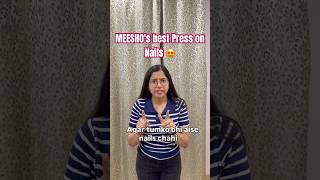 Meesho Press-On Nails 💅 | Easy Application Tutorial at Home #meesho #viral