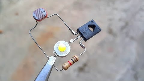 Cara buat lampu otomatis sensor cahaya dengan 1 transistor || Sensor LDR