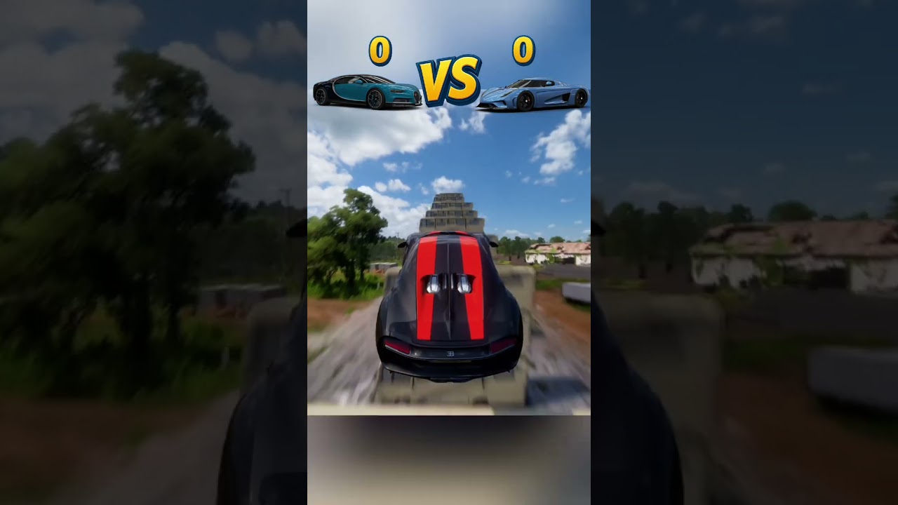 Bugatti Chiron vs Koenigsegg Regera #ForzaHorizon5 #FH5