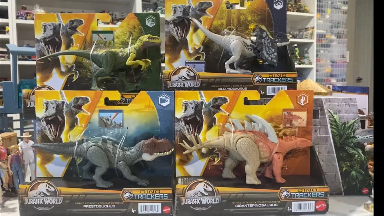 Dino Trackers Strike Attack Wave 2 Unboxing & Review - YouTube