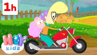 Meine Oma fährt im Hühnerstall Motorrad und mehr! | Eine Stunde | Kinderlieder | HeyKids Deutsch