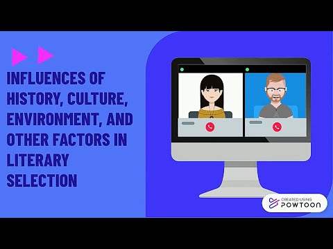 Influences of History, Culture, Environment, and Other Factors in Literary Selection