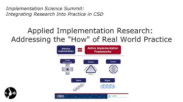 Renée Boothroyd: Applied Implementation Research