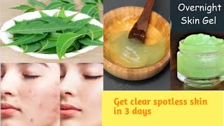 Acne , pimples , pigmentation , bumps remove homemade neem Jel in urdu