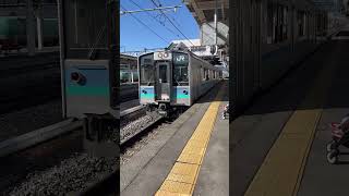 普通ワンマン　松本行き　篠ノ井駅を発車　【E127系】