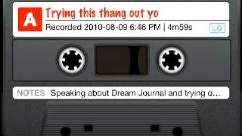 TapeDeck - Trying this thang out yo