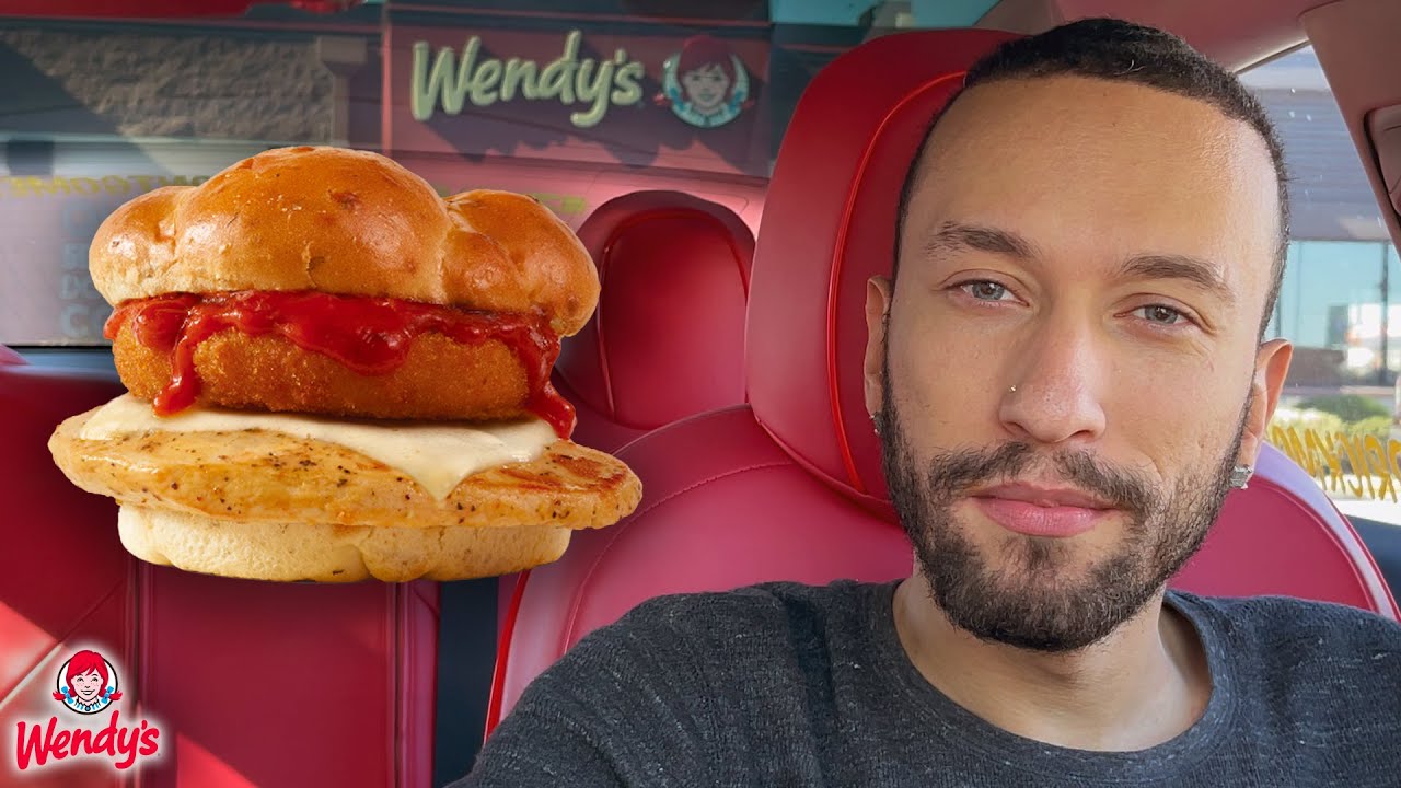 Wendy's NEW Italian Mozzarella Grilled Chicken Sandwich 4K HDR Food