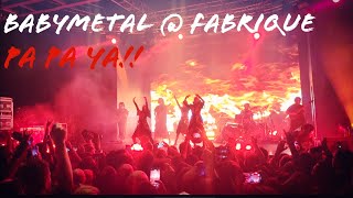 BABYMETAL World Tour @ Fabrique Milano - PA PA YA!! [Fab Cam 08/12/2023]