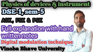 Digital modulation technique  / ASK FSK PSK full explanation