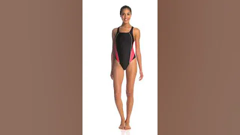 Speedo Women's Solid Pro LT Drop Back One Piece Swimsuit | SwimOutlet.com