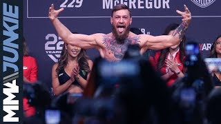 UFC 229 Khabib Nurmagomedov vs  Conor McGregor ceremonial weigh in highlight