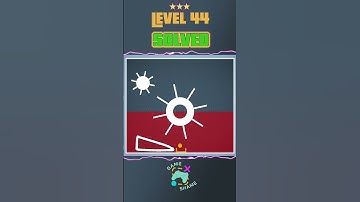 Brain It On! Level 44 | SOLVED | 3 STARS | Physics Games | Mind Games | Puzzle Games | GAME SHAME