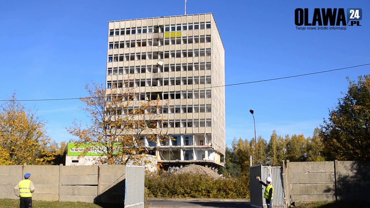 Wysadzanie wieżowca fabryki JELCZ S.A. [18.10.2012 Jelcz-Laskowice]