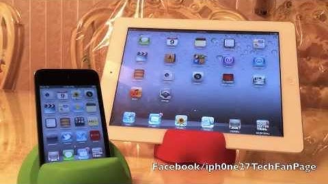 iOS 5 White iPad 2 vs iPod Touch 4th Gen iOS 5 Browser Speed Test