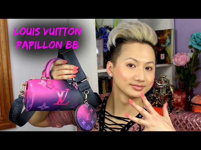 Louis Vuitton Papillon BB Midnight Fuchsia in Coated Canvas with Gold-tone  - US