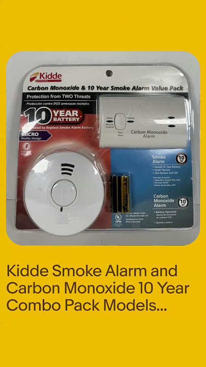 Kidde Smoke Alarm and Carbon Monoxide 10 Year Combo Pack Models New