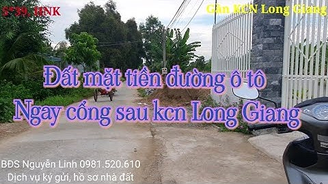 Đất mặt tiền ô tô, 5x39, ngay cổng sau kcn Long Giang. Châu Thành, Tiền Giang