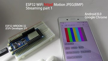 ESP32 WiFi httpd MotionJPEG(BMP) Streaming part 1