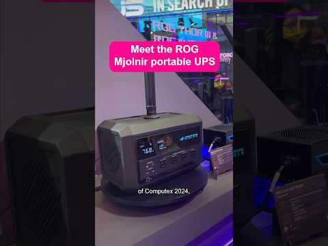 The ROG Mjolnir uninterruptible power supply is shown off at Computex 2024 - it's an absolute unit????