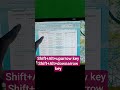 Shortcut key to move row in table in Msword #msword #microsoft #computereducation