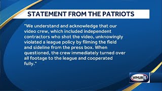 Patriots issue statement about video incident at Bengals game