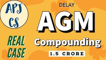 Compounding for Delay in holding AGM #cs #icsi #law #cacscma #study #companies