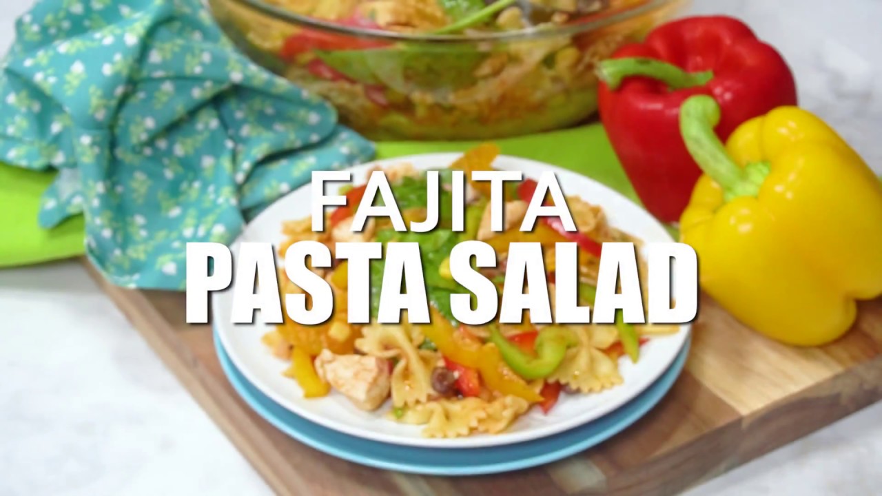 Fajita Pasta Salad Recipe | Amazing Lunch, Dinner, Or Party Side Dish