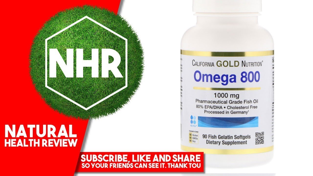 California Gold Nutrition, Omega 800 by Madre Labs, Pharmaceutical Grade Fish