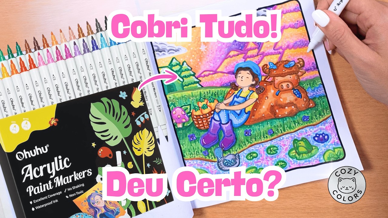 Cobri TODAS as Linhas Pretas desse Girl Moments com Acrílica… Deu Certo?