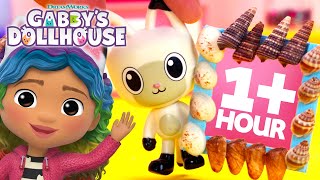Crafting with Gabby for Over 1 HOUR! | GABBY'S DOLLHOUSE TOY PLAY ADVENTURES
