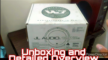 Unboxing JL Audio W3v3 12 Inch Subwoofer with full details