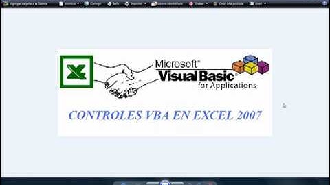 Los Controles VBA en Excel 2007