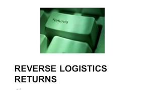 Reverse Logistics Management RLMT 500 Video