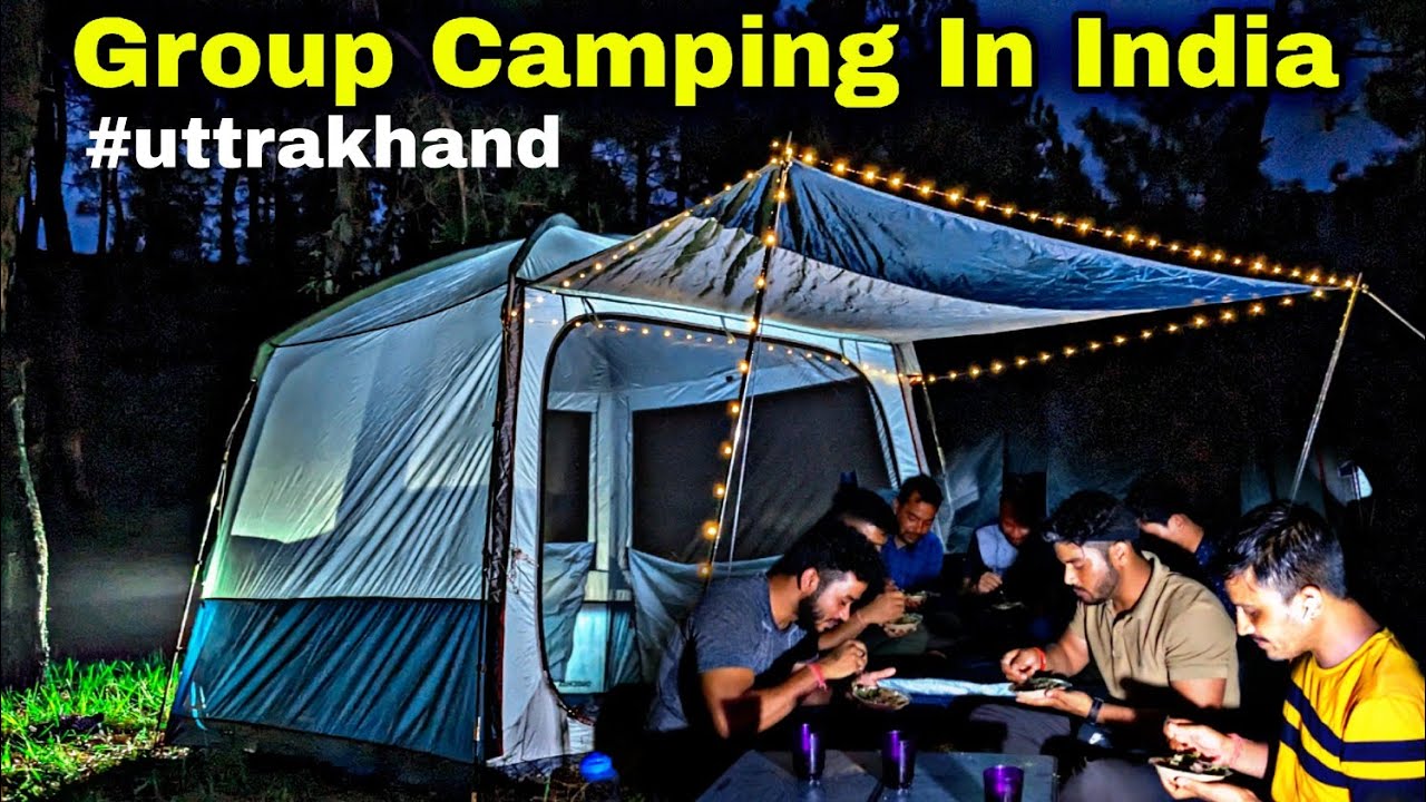Group Camping in Rainy Forest of India camping in india tripsense
