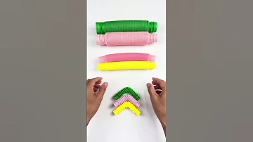Relaxing And Satisfying Color POP TUBE Diy Oddasmr Toys Creative Satisfyingvideos Relaxing 